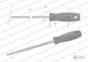 Pilnik kwadratowy 200 mm Waryński