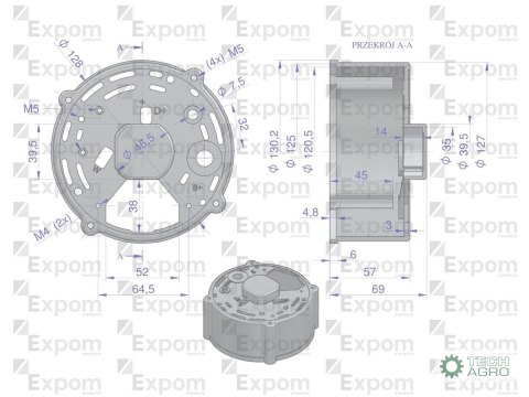 Pokrywa tylna alternatora 0120484017EX Nowy Typ EXPOM KWIDZYN eu Pokrywa tylna alternatora 0120484017EX Nowy Typ EXPOM KWIDZYN eu