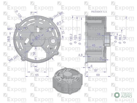 Pokrywa tylna alternatora 0120488205EX Nowy Typ EXPOM KWIDZYN eu Pokrywa tylna alternatora 0120488205EX Nowy Typ EXPOM KWIDZYN eu