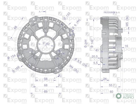 Pokrywa tylna alternatora 0123510074EX Nowy Typ EXPOM KWIDZYN eu Pokrywa tylna alternatora 0123510074EX Nowy Typ EXPOM KWIDZYN eu