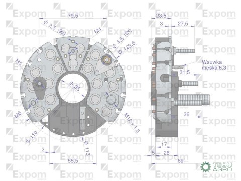 Prostownik diody 0120468055EX Nowy Typ EXPOM KWIDZYN eu Prostownik diody 0120468055EX Nowy Typ EXPOM KWIDZYN eu