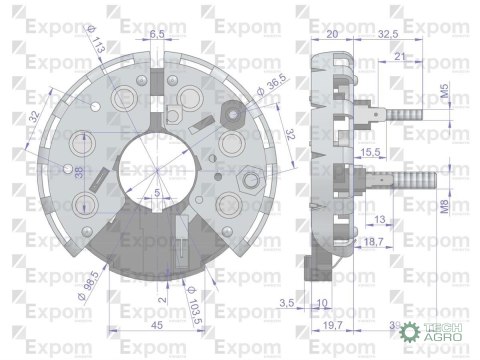 Prostownik diody alternatora 335532 Nowy Typ EXPOM KWIDZYN eu Prostownik diody alternatora 335532 Nowy Typ EXPOM KWIDZYN eu