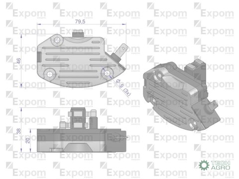 REGULATOR NAP.ALT.AX230000 EXPOM C360/33 REGULATOR NAP.ALT.AX230000 EXPOM C360/33