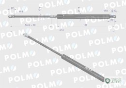 Siłownik drzwi L max. 215mm 87408640P CASE IH FIAT FORD NEW HOLLAND POLMO