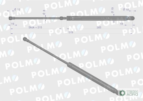 Siłownik szyberdachu L max. 519mm AL160699P JOHN DEERE POLMO Siłownik szyberdachu L max. 519mm AL160699P JOHN DEERE POLMO