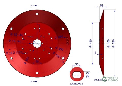 TALERZ ROB.1,65 KRP 4MM ROYAL FARM TALERZ ROB.1,65 KRP 4MM ROYAL FARM