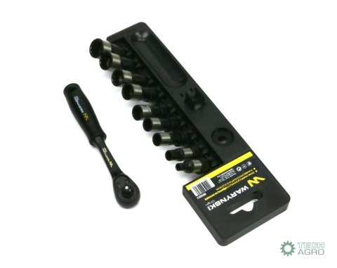Zestaw 10 el nasadki 1/4 4 6 8 9 10 11 12 13 14 z grzechotką L Waryński Zestaw 10 el nasadki 1/4 4 6 8 9 10 11 12 13 14 z grzechotką L Waryński