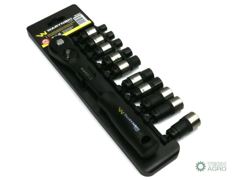 Zestaw L nasadek 1/2 z grzechotką 8 9 10 11 12 13 14 15 16 17 mm 11 el Waryński Zestaw L nasadek 1/2 z grzechotką 8 9 10 11 12 13 14 15 16 17 mm 11 el Waryński