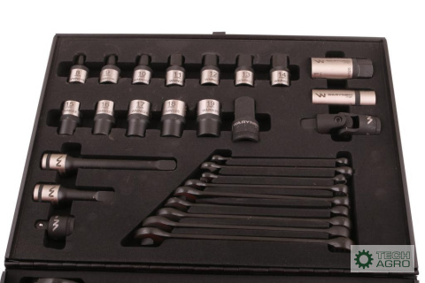 Zestaw nasadek 1./2 z grzechotką i kluc zami w kasecie metalowej 49 el. Waryński Zestaw nasadek 1./2 z grzechotką i kluc zami w kasecie metalowej 49 el. Waryński