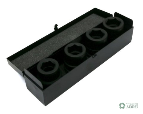 Zestaw nasadek udarowych 1" 4 cz. 27. 30. 32. 33 mm ze stali CrMo DIN 3129 Waryński Zestaw nasadek udarowych 1" 4 cz. 27. 30. 32. 33 mm ze stali CrMo DIN 3129 Waryński