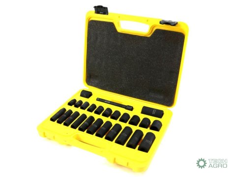 Zestaw nasadek udarowych 3/8" 25 el. Waryński Zestaw nasadek udarowych 3/8" 25 el. Waryński