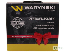 Zestaw nasadek w kasecie metalowej. 30 el. Waryński edycja prezentowa