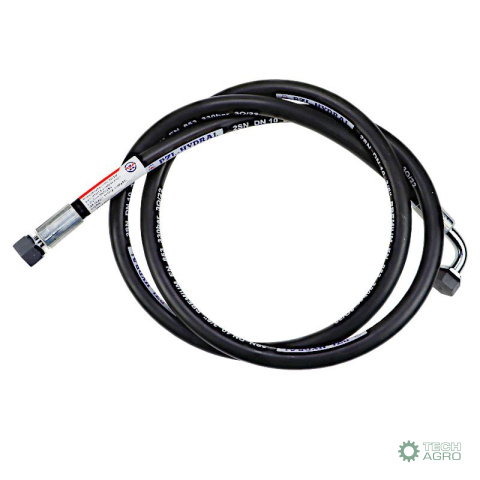 Przewód hydrauliczny 330 bar gwint M18x1,5 prosta - kolanko (DKOL - DKOL 90 stopni) L-2000mm DN10-2SN (AK-10-2000, P11P1 Przewód hydrauliczny 330 bar gwint M18x1,5 prosta - kolanko (DKOL - DKOL 90 stopni) L-2000mm DN10-2SN (AK-10-2000, P11P1