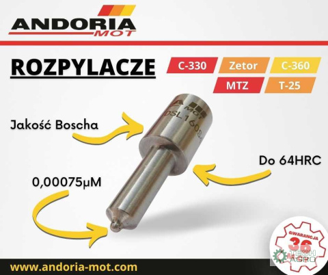 Rozpylacz HSL150S428-1416 93009306 C-385 4/6-cyl. ANDORIA-MOT Rozpylacz HSL150S428-1416 93009306 C-385 4/6-cyl. ANDORIA-MOT