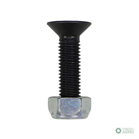 Śruba imbus łeb stożkowy noża paszowozu z nakrętką M10x40 DIN7991 kl 10.9 MORGA ( sprzedawana po 10 szt ) widoczna cena za 1 sz Śruba imbus łeb stożkowy noża paszowozu z nakrętką M10x40 DIN7991 kl 10.9 MORGA ( sprzedawana po 10 szt ) widoczna cena za 1 sz