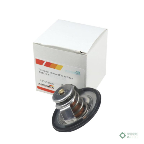 Termostat silnika 81C 60,5mm z uszczelką ANDORIA Termostat silnika 81C 60,5mm z uszczelką ANDORIA