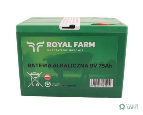 Bateria alkaliczna 75Ah 9V ROYAL FARM 201031002