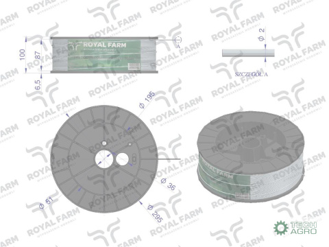 Drut (szpula) do pastucha ocynkowany fi 2.0 mm 500m ROYAL FARM RM-105010013 Drut (szpula) do pastucha ocynkowany fi 2.0 mm 500m ROYAL FARM RM-105010013
