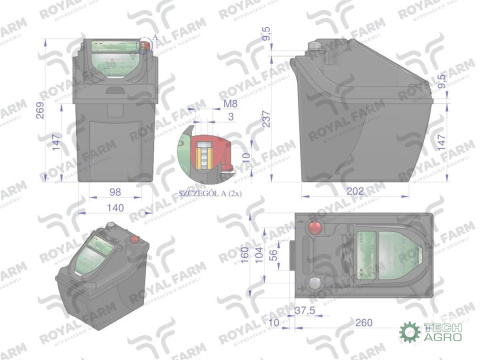 Elektryzator 1J bateryjno-sieciowy (uniwersalny) RF-1000 z zasilaczem ROYAL FARM Elektryzator 1J bateryjno-sieciowy (uniwersalny) RF-1000 z zasilaczem ROYAL FARM