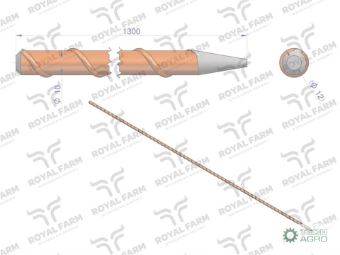 Palik Słupek z włókna szklanego 10mm L-1300 ROYAL FARM ( sprzedawane po 10 ) Palik Słupek z włókna szklanego 10mm L-1300 ROYAL FARM ( sprzedawane po 10 )