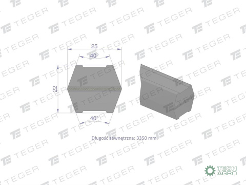PAS 653380 25X3180 DWSTR. TEGER PAS 653380 25X3180 DWSTR. TEGER