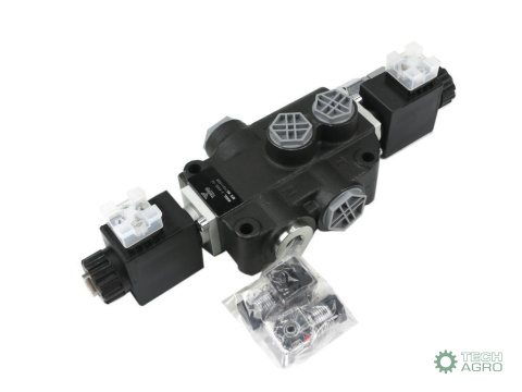 Rozdzielacz hydrauliczny 1-sekcyjny sterowany elektrycznie 12V 80L VOIMA Rozdzielacz hydrauliczny 1-sekcyjny sterowany elektrycznie 12V 80L VOIMA