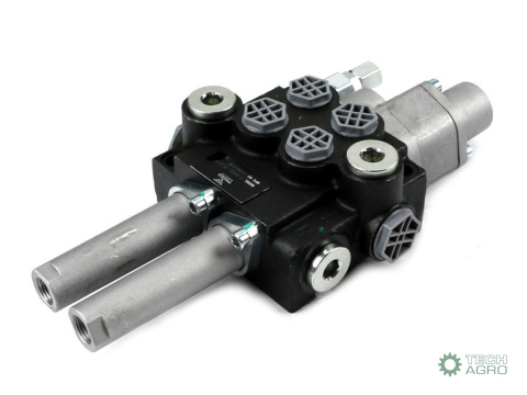 Rozdzielacz hydrauliczny 2-sekcyjny 40L (1-sekcja pływająca) sterowany na linkę VOIMA Rozdzielacz hydrauliczny 2-sekcyjny 40L (1-sekcja pływająca) sterowany na linkę VOIMA