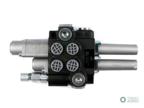 Rozdzielacz hydrauliczny 2-sekcyjny 40L (1-sekcja pływająca) sterowany na linkę VOIMA Rozdzielacz hydrauliczny 2-sekcyjny 40L (1-sekcja pływająca) sterowany na linkę VOIMA