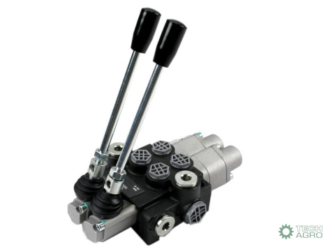 Rozdzielacz hydrauliczny 2-sekcyjny 40L (2 sekcje - pływające) VOIMA Rozdzielacz hydrauliczny 2-sekcyjny 40L (2 sekcje - pływające) VOIMA