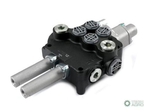 Rozdzielacz hydrauliczny 2-sekcyjny 80L (1-sekcja pływająca) sterowany na linkę VOIMA Rozdzielacz hydrauliczny 2-sekcyjny 80L (1-sekcja pływająca) sterowany na linkę VOIMA