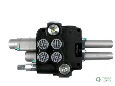 Rozdzielacz hydrauliczny 2-sekcyjny 80L (1-sekcja pływająca) sterowany na linkę VOIMA Rozdzielacz hydrauliczny 2-sekcyjny 80L (1-sekcja pływająca) sterowany na linkę VOIMA