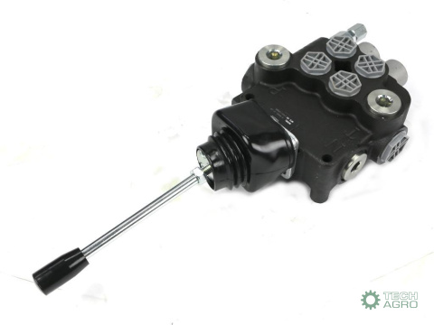 Rozdzielacz hydrauliczny 2-sekcyjny 80L z joystickiem VOIMA Rozdzielacz hydrauliczny 2-sekcyjny 80L z joystickiem VOIMA
