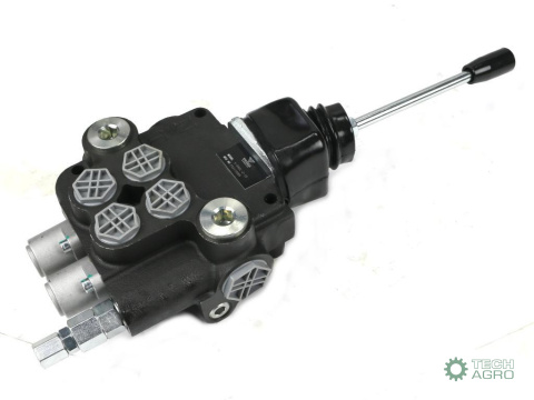 Rozdzielacz hydrauliczny 2-sekcyjny 80L z joystickiem VOIMA Rozdzielacz hydrauliczny 2-sekcyjny 80L z joystickiem VOIMA