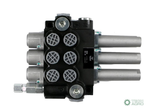 Rozdzielacz hydrauliczny 3-sekcyjny 40L sterowany na linkę VOIMA Rozdzielacz hydrauliczny 3-sekcyjny 40L sterowany na linkę VOIMA