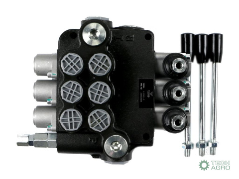 Rozdzielacz hydrauliczny 3-sekcyjny 80L VOIMA Rozdzielacz hydrauliczny 3-sekcyjny 80L VOIMA