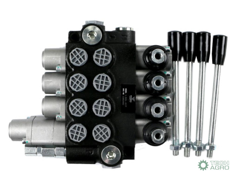 Rozdzielacz hydrauliczny 4-sekcyjny 40L (1-sekcja pływająca) VOIMA Rozdzielacz hydrauliczny 4-sekcyjny 40L (1-sekcja pływająca) VOIMA