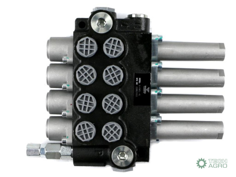 Rozdzielacz hydrauliczny 4-sekcyjny 40L sterowany na linkę VOIMA Rozdzielacz hydrauliczny 4-sekcyjny 40L sterowany na linkę VOIMA