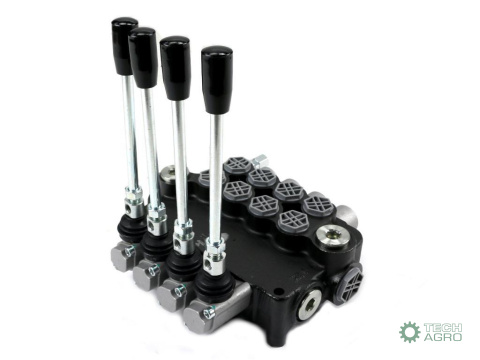 Rozdzielacz hydrauliczny 4-sekcyjny 80L VOIMA Rozdzielacz hydrauliczny 4-sekcyjny 80L VOIMA