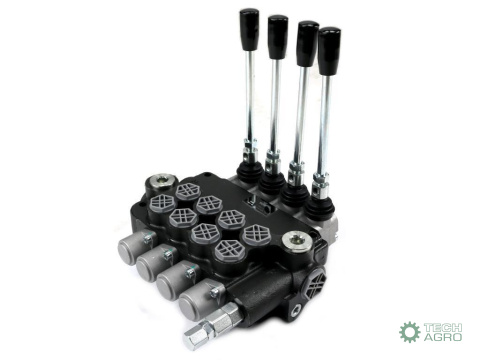 Rozdzielacz hydrauliczny 4-sekcyjny 80L VOIMA Rozdzielacz hydrauliczny 4-sekcyjny 80L VOIMA