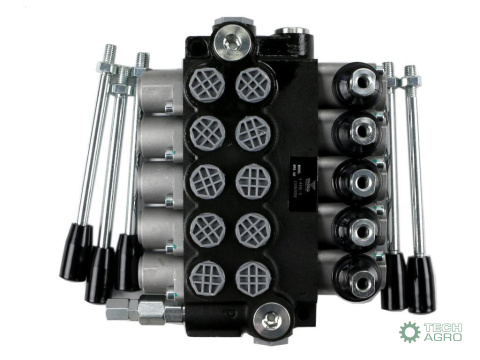 Rozdzielacz hydrauliczny 5-sekcyjny 40L VOIMA Rozdzielacz hydrauliczny 5-sekcyjny 40L VOIMA