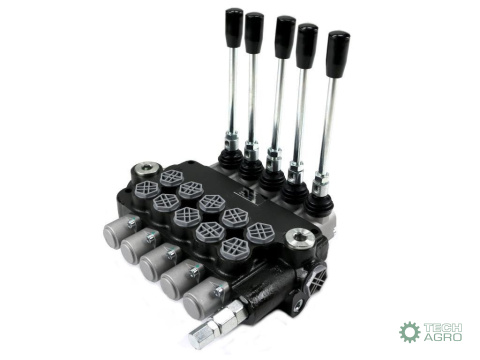 Rozdzielacz hydrauliczny 5-sekcyjny 80L VOIMA Rozdzielacz hydrauliczny 5-sekcyjny 80L VOIMA