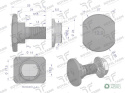 Śruba nożyka kpl. M12x29 zastosowanie Claas ROYAL FARM 1432290 001377266