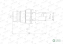 Szybkozłącze hydrauliczne wtyczka EURO M18x1.5 GZ long (9100818LW) VOIMA (opakowanie 50szt)