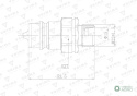 Szybkozłącze hydrauliczne wtyczka EURO M22x1.5 GZ (9100822W) VOIMA (opakowanie 50szt)