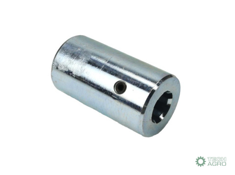 Tuleja, WOM łącząca frezowana 100mm Z6 - 1 1/8, Waryński Tuleja, WOM łącząca frezowana 100mm Z6 - 1 1/8, Waryński
