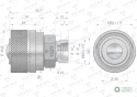 Zawór wtyczka ZSR (50490030) M22x1.5 skręcane VOIMA