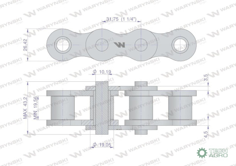 Łańcuch 20B-1-3Ps naprawczy zastosowanie Prasa Rolująca Krone 9206070 Waryński ( sprzedawany po 100 ) Łańcuch 20B-1-3Ps naprawczy zastosowanie Prasa Rolująca Krone 9206070 Waryński ( sprzedawany po 100 )