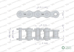 ŁAŃCUCH R1 1/1 20BH-1 WARYŃSKI 2,5MB