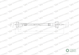 WAŁ GIĘTKI LICZNIKA T25 L1570MM WARYŃSKI