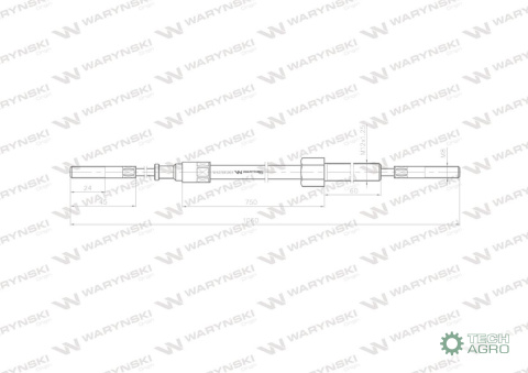 LINKA SPRZĘGŁA WOM ZETOR L1060MM URSUS LINKA SPRZĘGŁA WOM ZETOR L1060MM URSUS